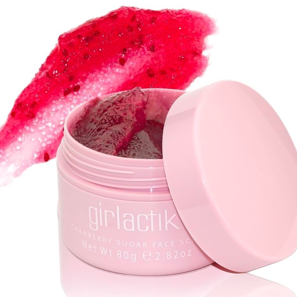 Girlactik cranberry sugar face scrub